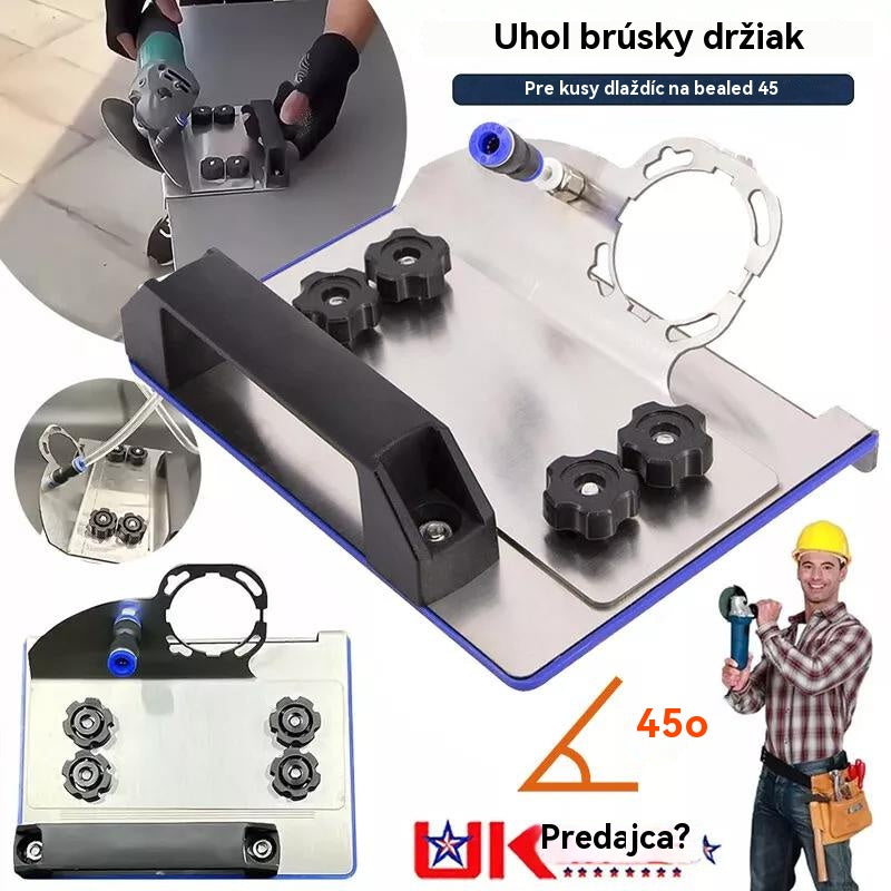 Stojan uhlovej brúsky na rezanie pod uhlom 45°